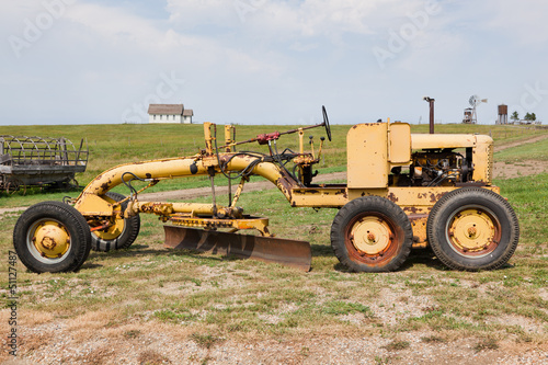 Old Yellow Farm Tractor