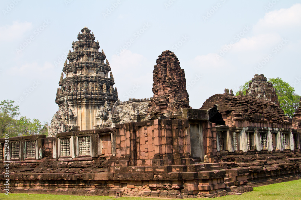 Stone Pimai ancient temple in Nakornratchasima Province Thailand Stone Pimai ancient temple in Nakornratchasima Province Thailand