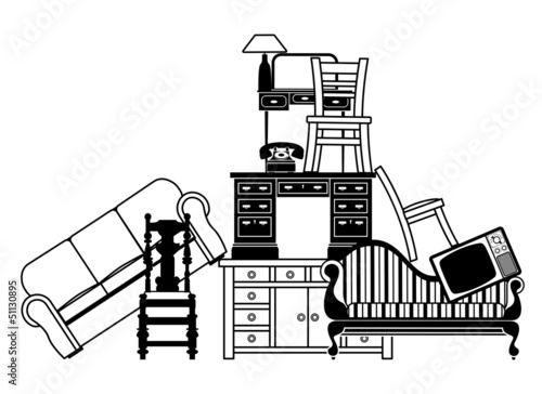 Pile of furniture