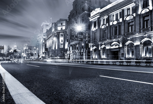 the street scene of shanghai,China.