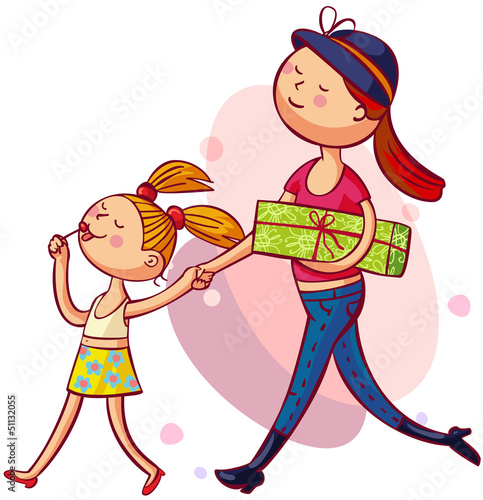 Young mother with daughter