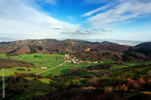 Domaikia village  in Zuia  Alava. Basque Country.