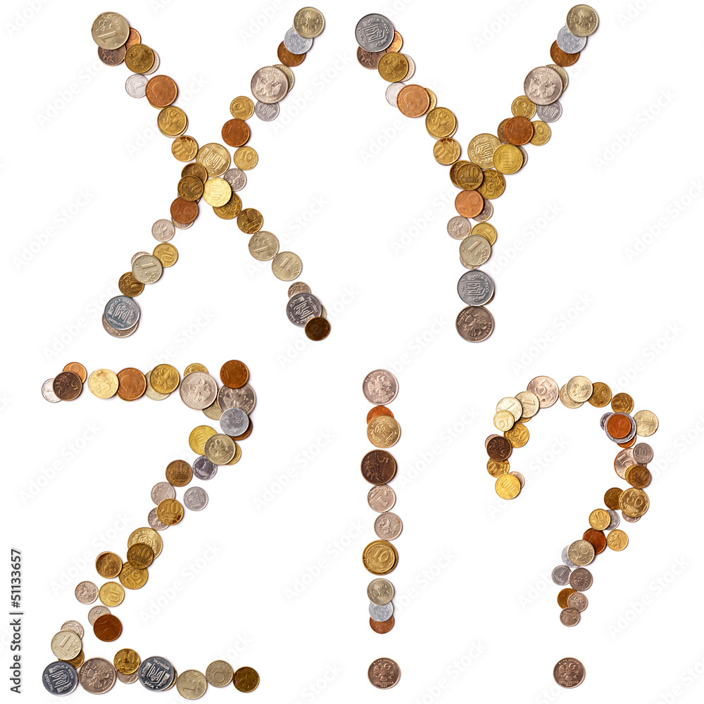 X-Y-Z-!-? alphabet letters from the coins of different X-Y-Z-!-? alphabet letters from the coins of different