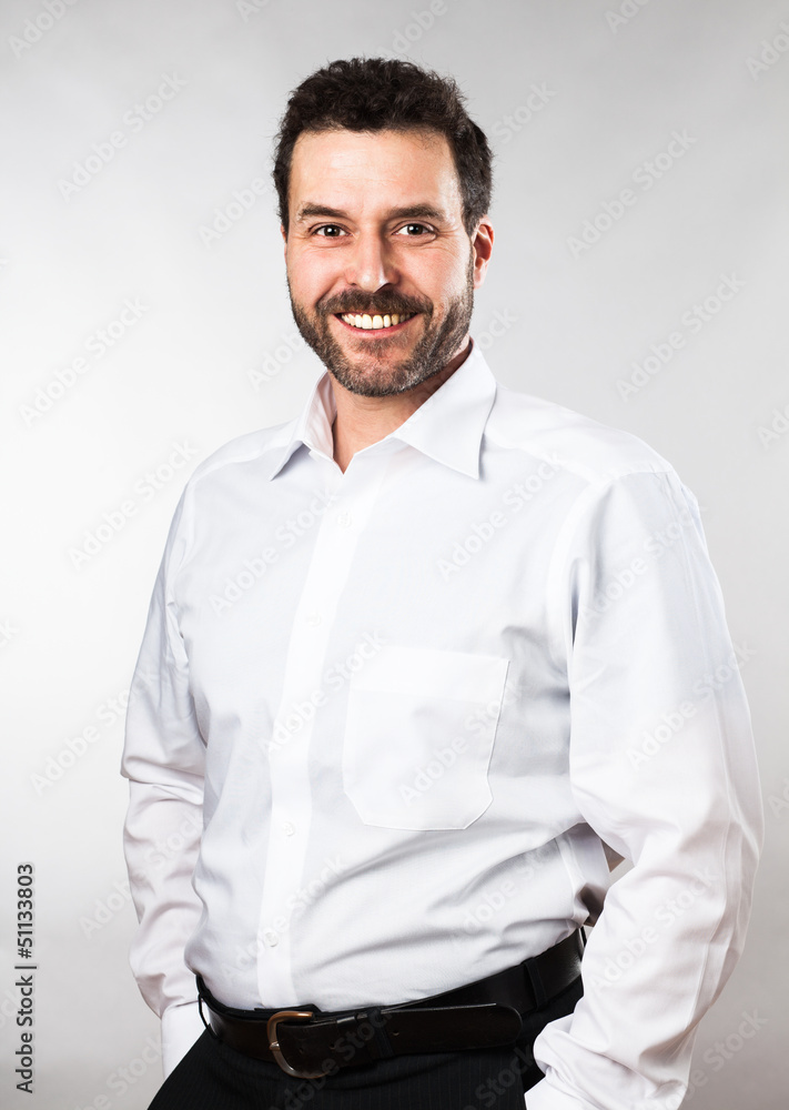 Waist up portrait of a mature adult Caucasian man Waist up portrait of a mature adult Caucasian man