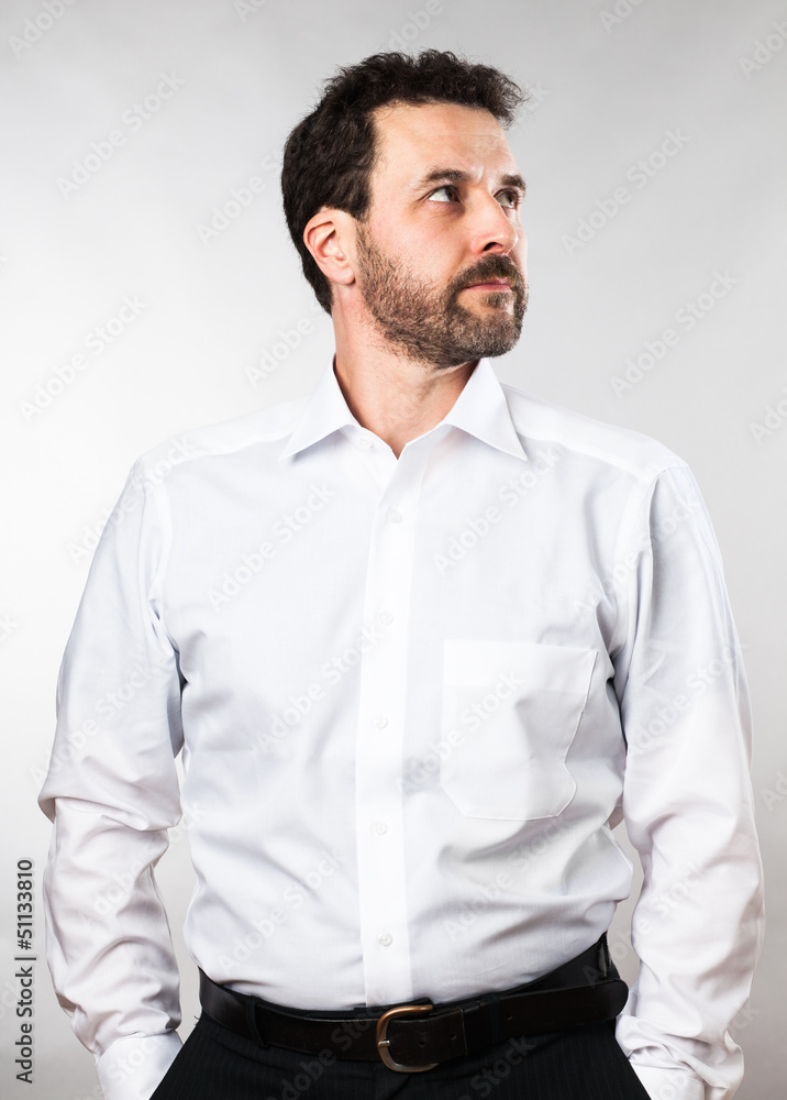 Waist up portrait of a mature adult Caucasian man Waist up portrait of a mature adult Caucasian man