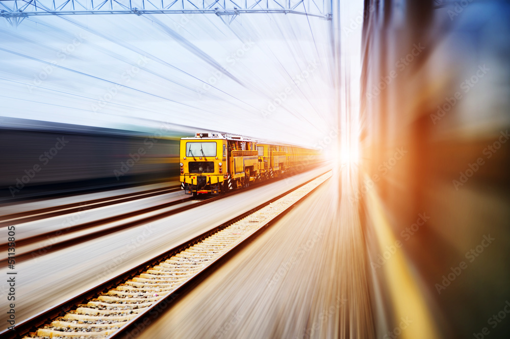 Obraz premium old stream train