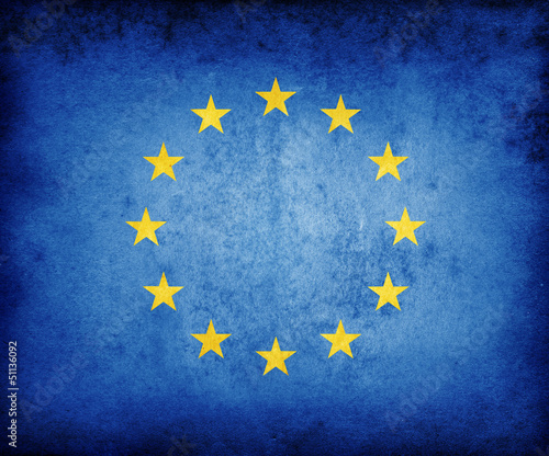 European grunge flag #51136092