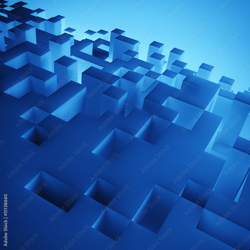 blue cubes composition wallpaper blue cubes composition wallpaper