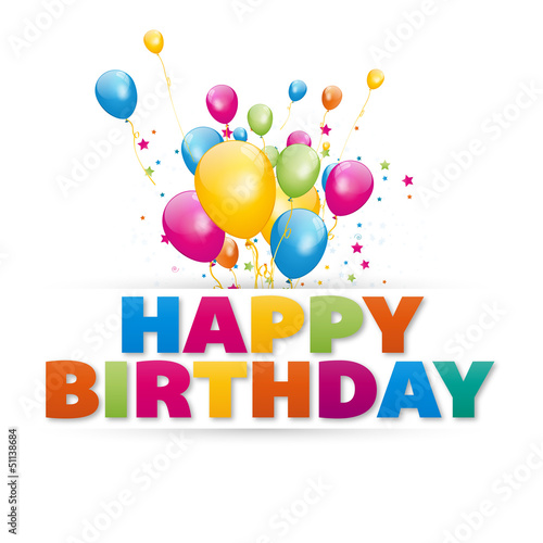 Canvas Print happy birthday
