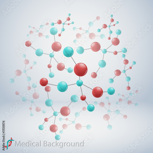 molecular structure, abstract background