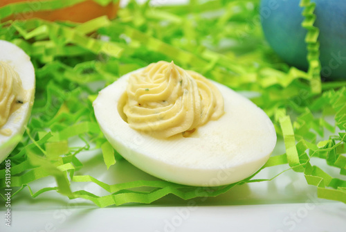 Fancy Easter Deviled Eggs