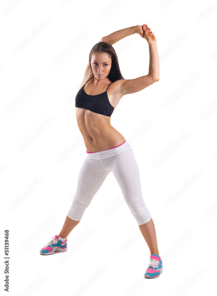 young  woman  training