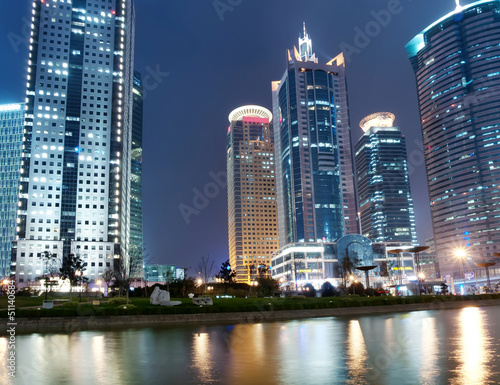 Beautiful Shanghai Pudong skyline