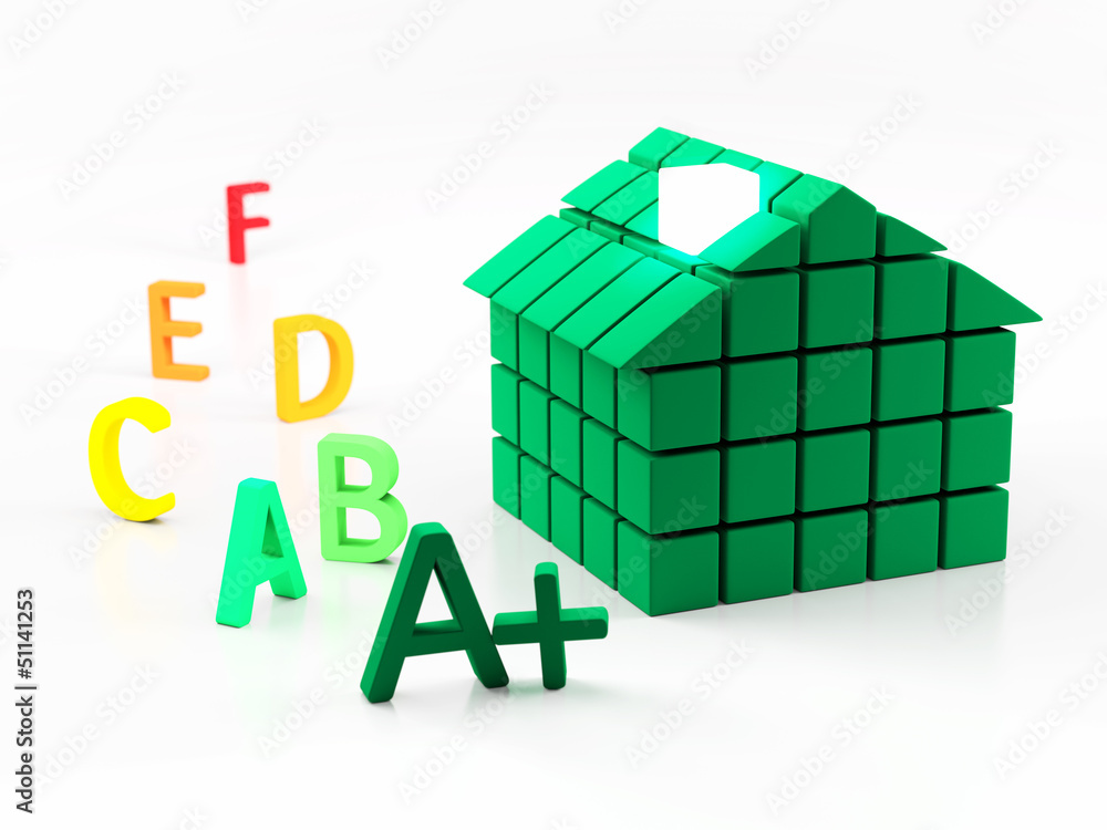 House and energy classification concept House and energy classification concept