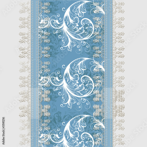 Elegant wedding background with lace in vintage  style