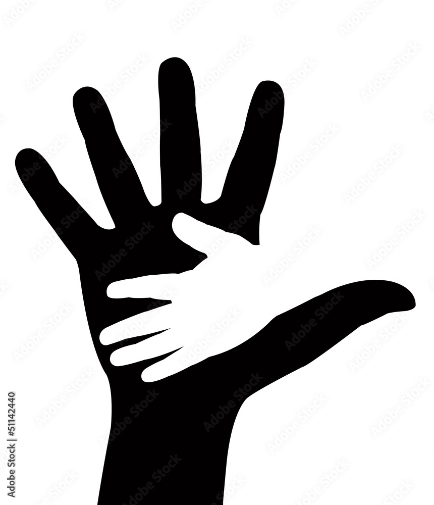 hand in hand, vector hand in hand, vector