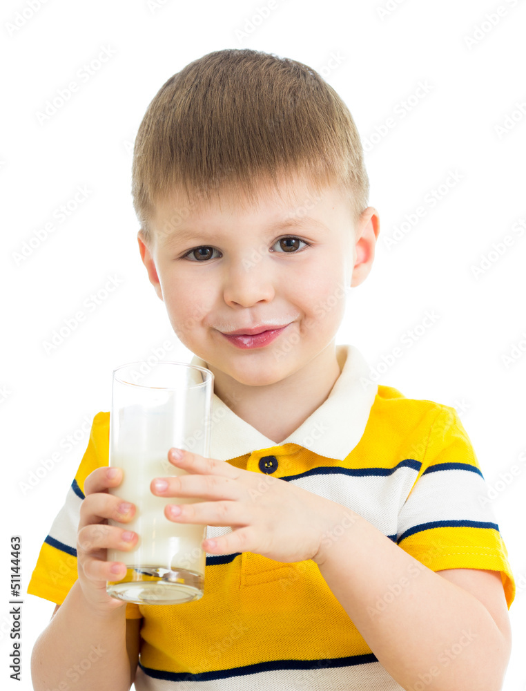 kid boy drinking milk isolated on white kid boy drinking milk isolated on white