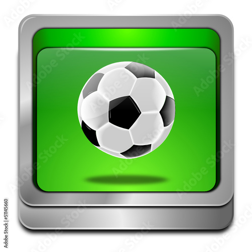 Button mit Fußball