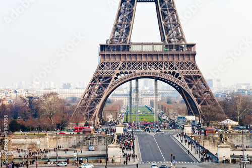 Pont d Iena and Eiffel Tower in Paris