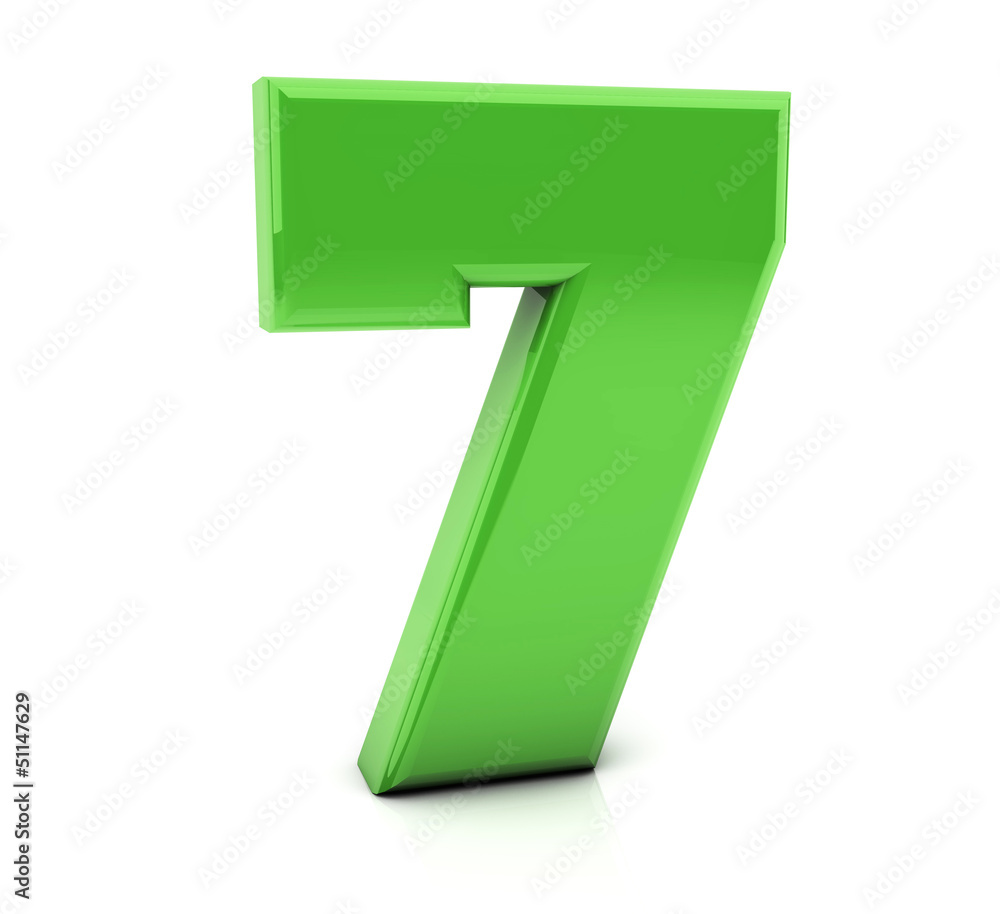 3d Number seven 3d Number seven