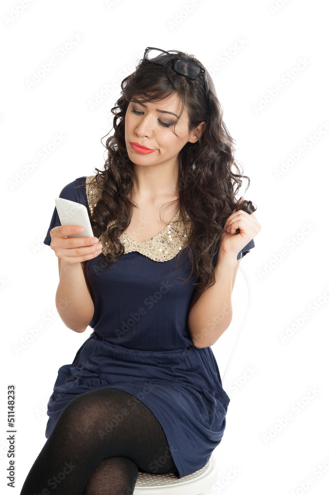 Woman with mobile phone Woman with mobile phone