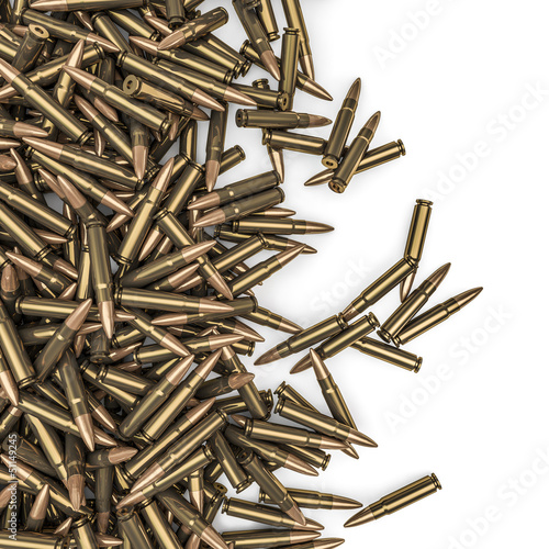 Tableau sur toile Rifle bullets spill