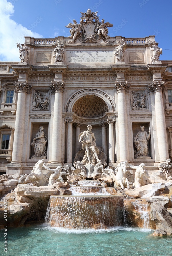 Rome, Italy - Trevi fountain