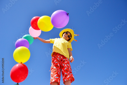 Kind mit Balloons