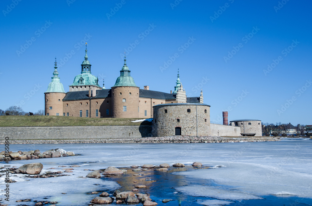 Medieval castle at Kalmar in Sweden
