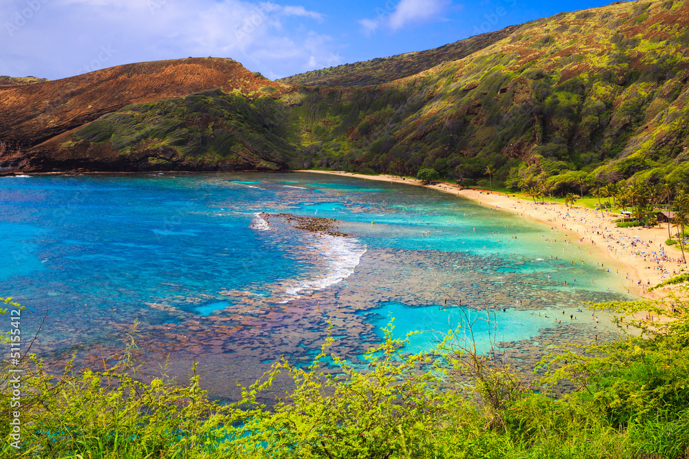 Hanauma Bay, Oahu, Hawaii - Known for Snorkeling