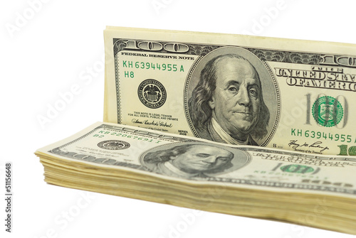 Obraz na płótnie Dollar bank note money background w salonie