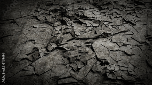 Vászonkép dry soil texture background High resolution 3d render