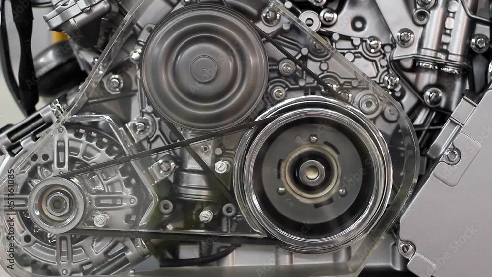 front view car engine