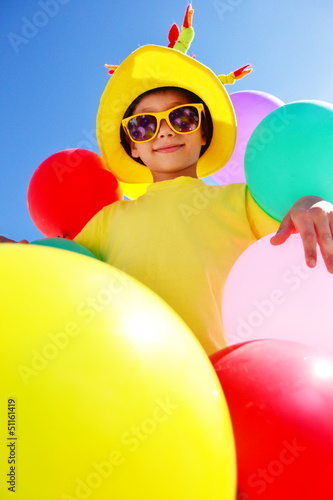 Kind mit Balloons