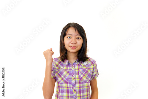 Wallpaper Mural ガッツポーズの女の子 Torontodigital.ca