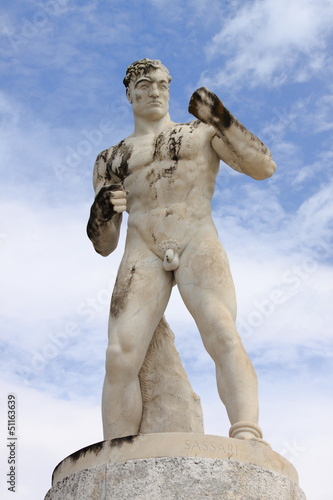 Statue of a wrestler in the Stadium of the Marbles in Rome
