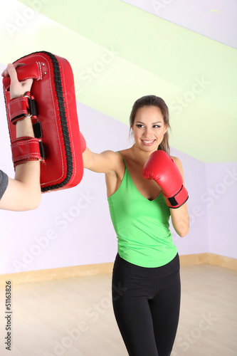 Young beautiful woman with ...