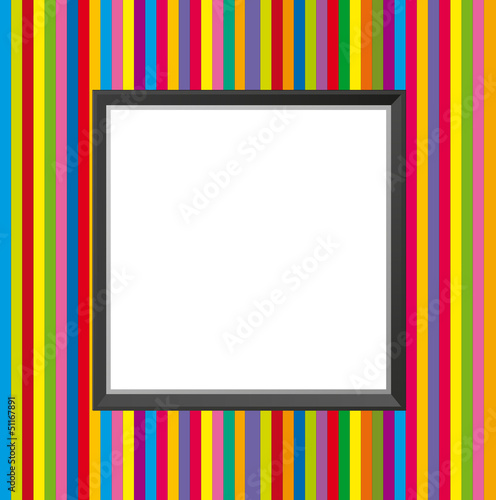 Cadre Bandes de Couleurs