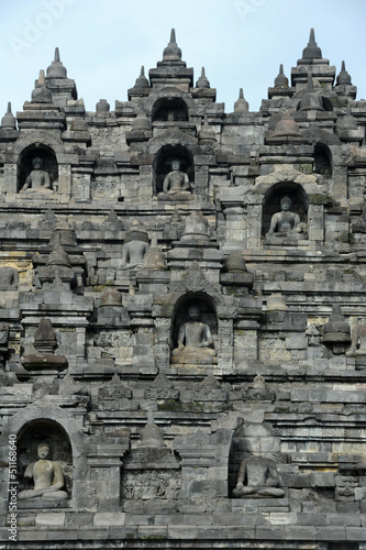 Sito archeologico di Borobudur sull'isola di Java in Indonesia