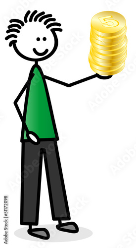 Mann mit Geld