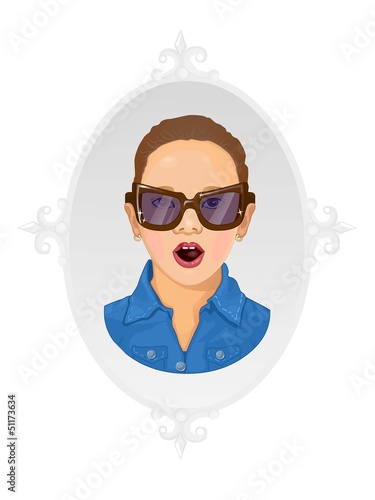 Girl with glasses 2