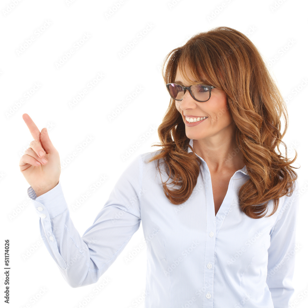 Teacher pointing at something Teacher pointing at something