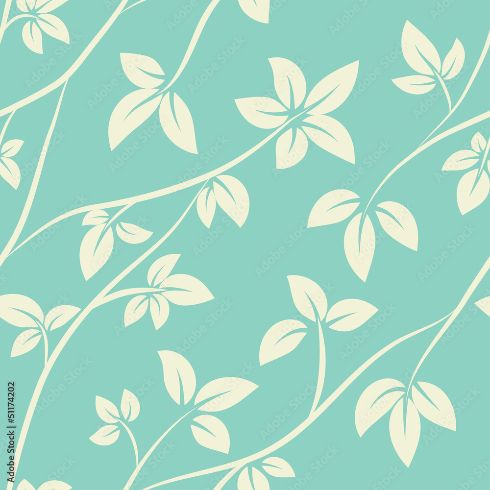 Vector seamless floral pattern Vector seamless floral pattern