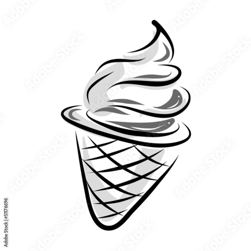 hand drawing ice cream
