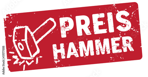 Label Preishammer vector