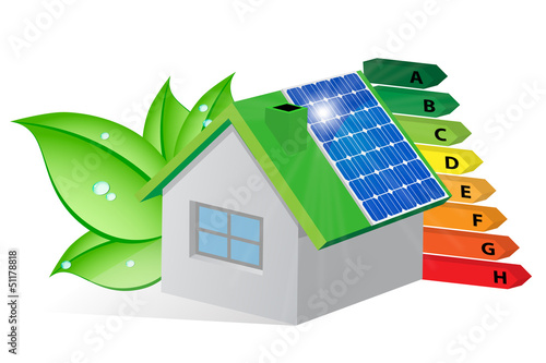 Casa ecologica a risparmio energetico photo