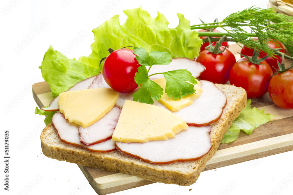 Sandwich with ham