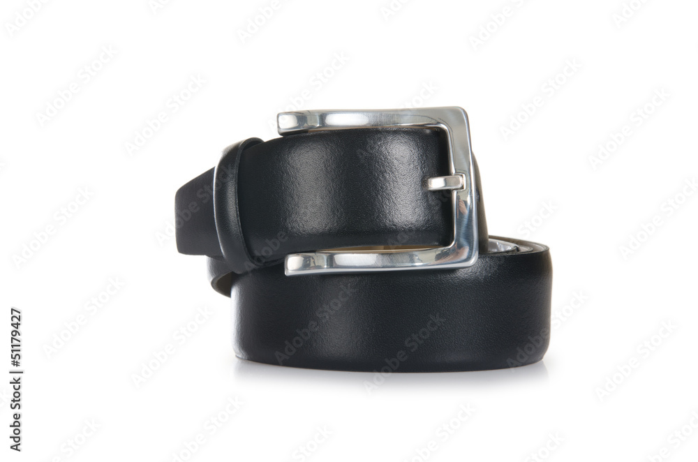 Male elegant belt isolated on the white Male elegant belt isolated on the white