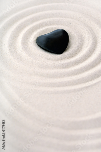Sandbild Zen mit Herz