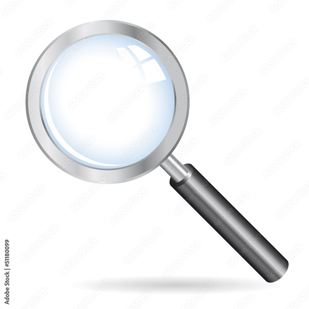 Magnifying glass icon. Vector illustration Magnifying glass icon. Vector illustration
